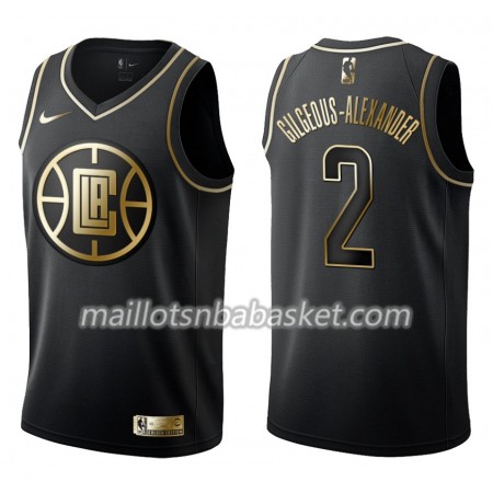 Maillot Homme Los Angeles Clippers Shai Gilgeous-Alexander 2 Nike Noir Gold Edition Swingman Maillot Homme Los Angeles Clippers Shai Gilgeous-Alexander 2 Nike Noir Gold Edition Swingman